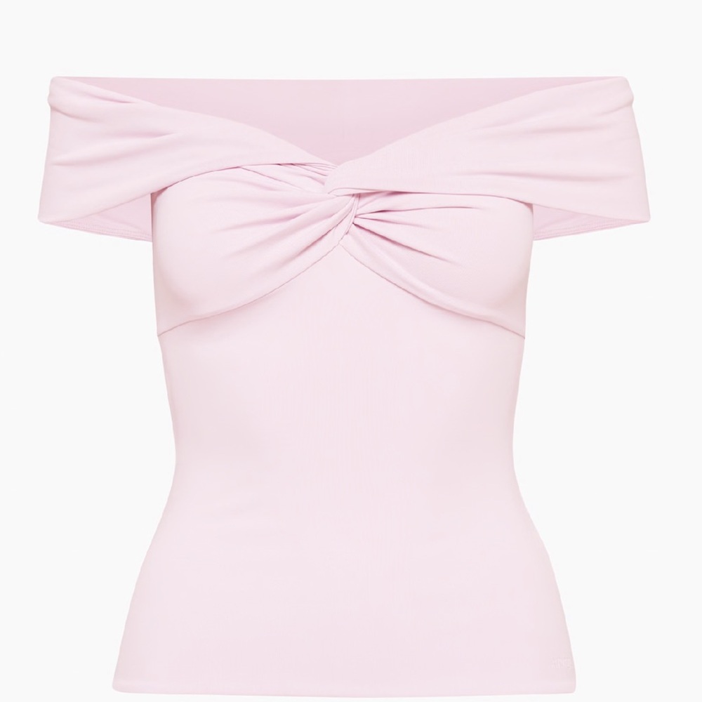 Aritzia Original Contour Twist Off-the-Shoulder Top